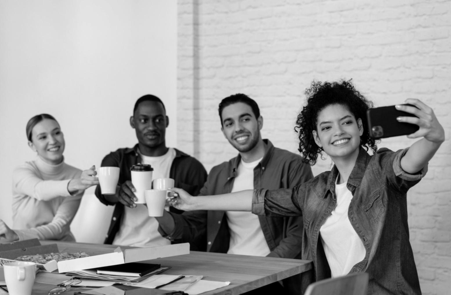 Corporate finance team collaboration